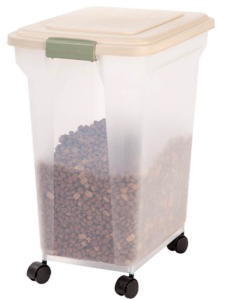 golden retriever puppy food storage container