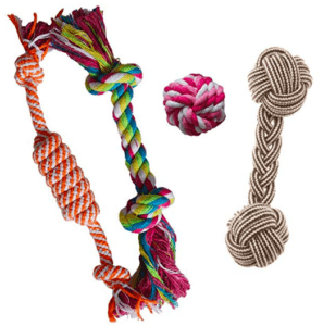 rope toy for teething puppies
